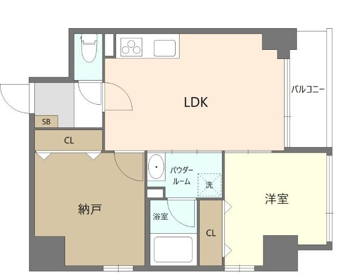 セレーノ六町の間取り|間取りです。
