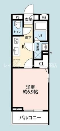 リコルテ大和※初期費用分割あと払いサービス利用可能物件の間取り
