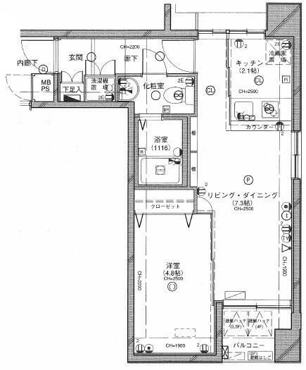 【間取り】 | スカーラ武蔵小山
