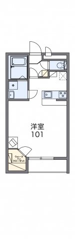 レオパレスウェルメードの間取り|画像2
