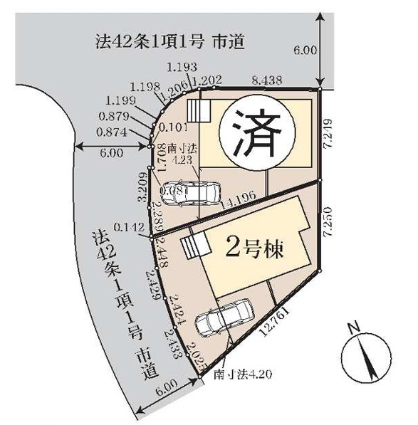 船橋市小室町の区画図