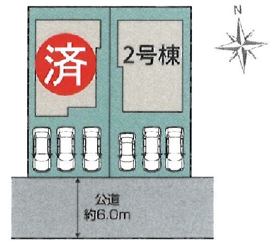 あきる野原小宮　新築戸建　全2棟　2号棟の区画図