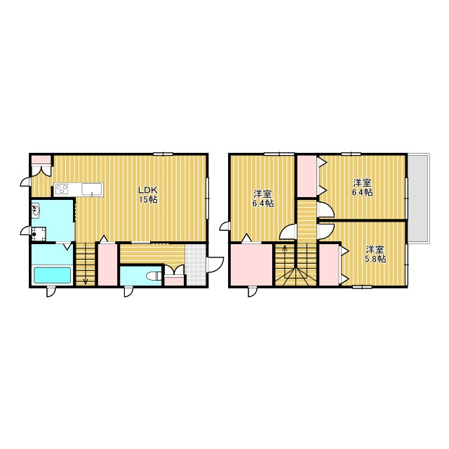 久代3丁目戸建貸家Eの間取り
