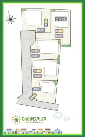 タマタウン東大沼　新築戸建　2号棟の区画図|小中学校が近く、お子様の通学も安心！