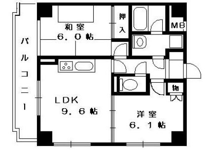 【間取り】 | ルミエール | ２ＬＤＫの間取り！