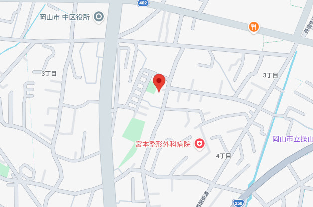 岡山市中区原尾島3丁目の地図