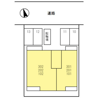 【区画図】 | シンセリティ石津 B棟