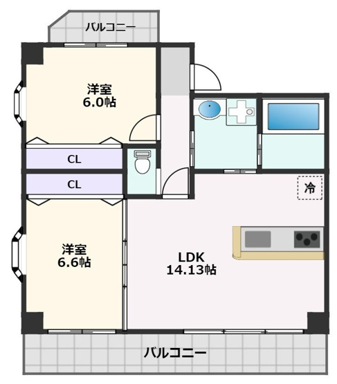 【間取り】 | ルリーフ江坂