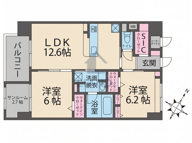 BLESS南福岡駅前　 那珂南小学校区の間取り|BLESS南福岡駅前