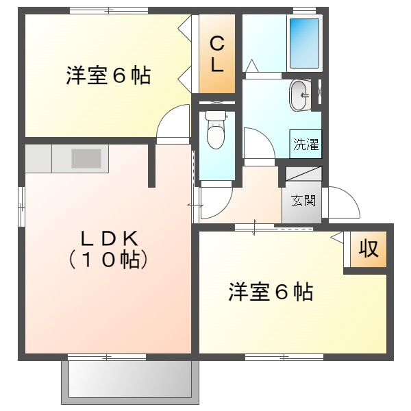グリーンコート　Ｂの間取り
