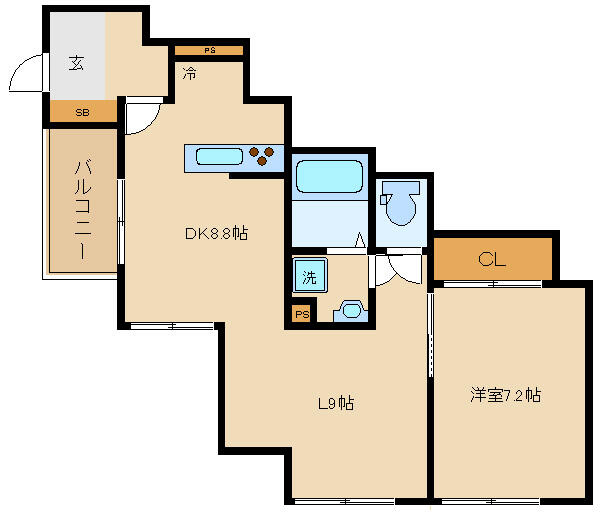 【間取り】 | 戸越Ｂ．Ｉ．Ｇ．　ＲＥＳＩＤＥＮＣＥ