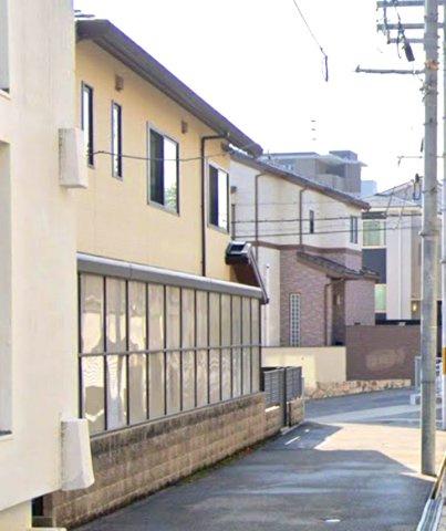 篠原北町3丁目の前面道路含む現地写真|北西側道路　幅員約4ｍ