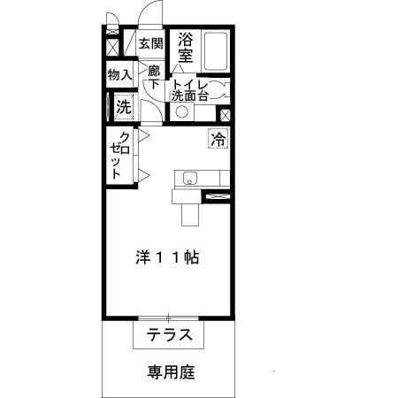 【間取り】 | 新ハイツウグイス　B棟