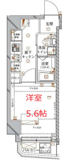 【間取り】 | クレイシア西蒲田