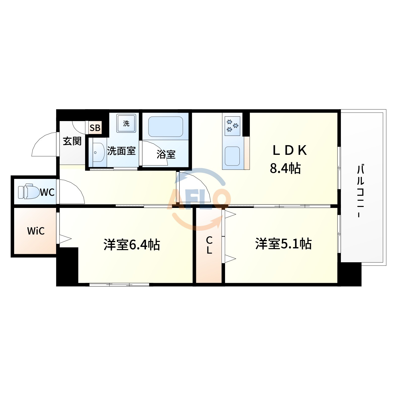 ベルウッド加島Ⅴの間取り|間取り