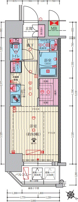 ファーストフィオーレ神戸元町ディモーラの間取り