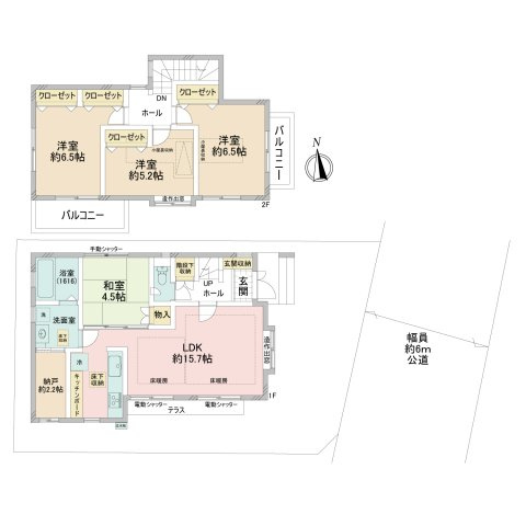 国立市矢川３丁目　中古戸建の間取り