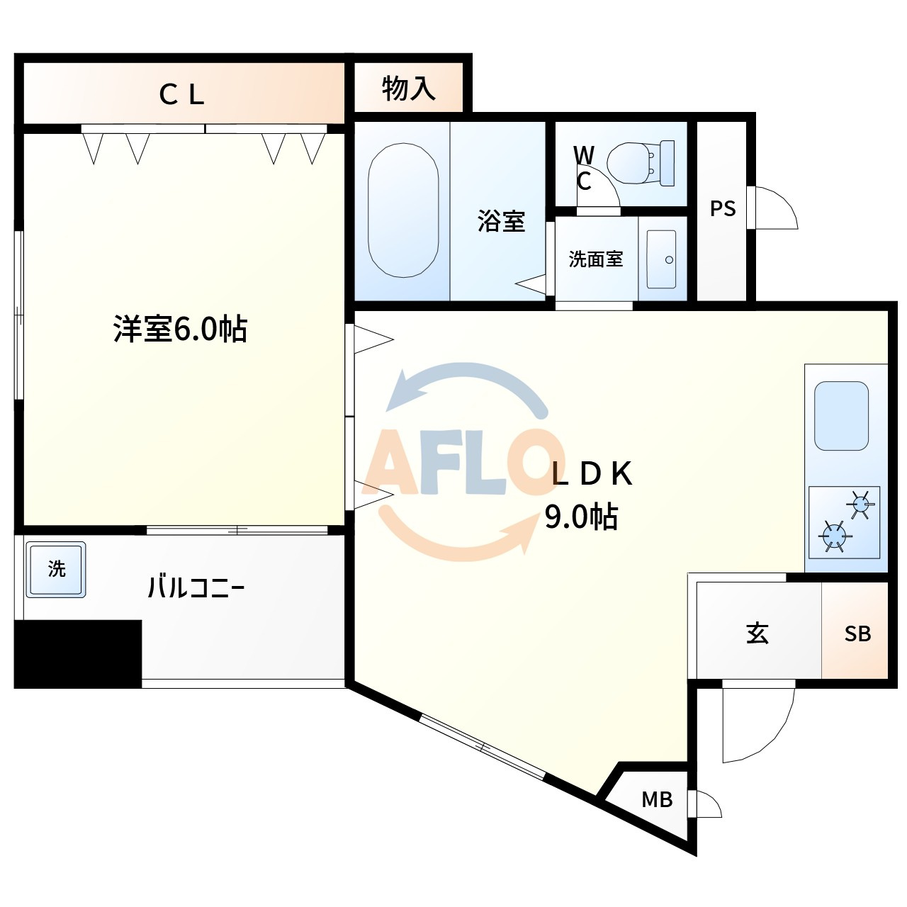 マンション北堀江　堀江小学校の間取り|マンション北堀江　間取り