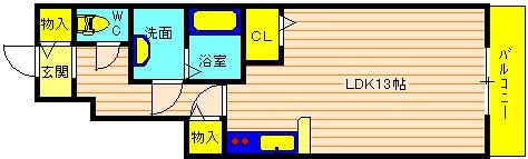 メルベーユ神戸　の間取り