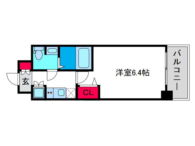 ジュネーゼグラン南堀江の間取り