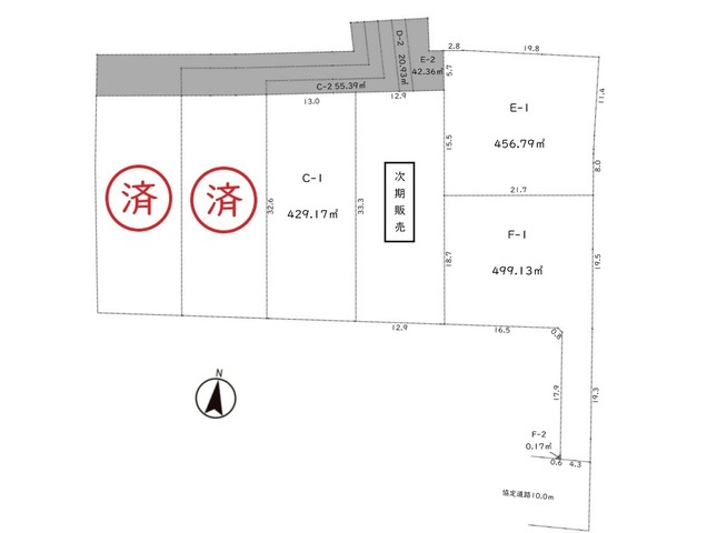 川越市下広谷　売地の土地図