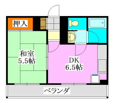 【間取り】 | ハイツエバーグリーン津田沼2号棟