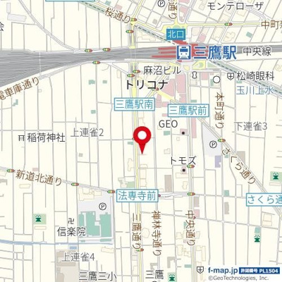 【地図】 | ファシーネ三鷹ハイライズ
