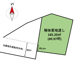 岡山市中区今在家の区画図