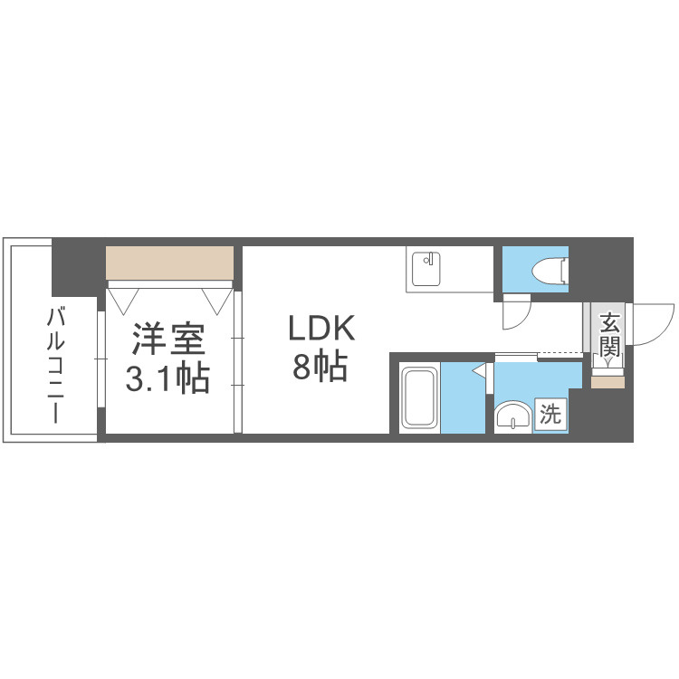 セオリー大阪ハーバーＤＯＯＲの間取り