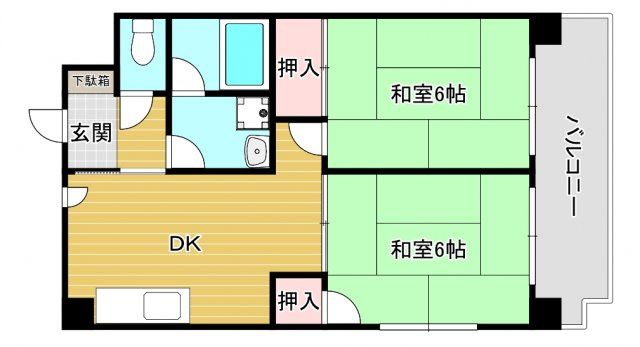アビタシオン九条の間取り