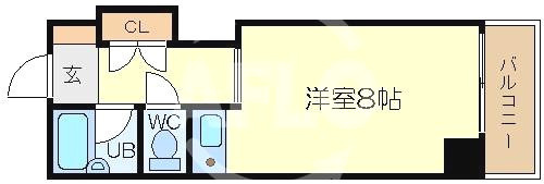 グランドール長堀の間取り|グランドール長堀　広々とした間取り
