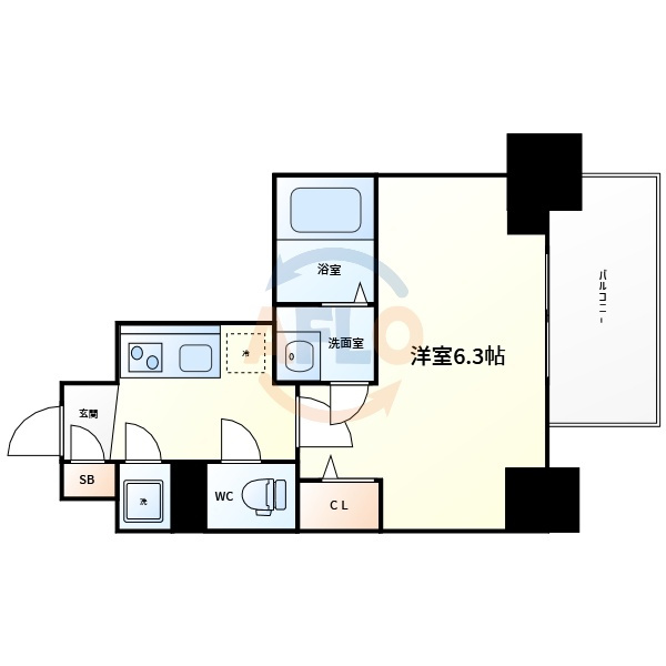 エスリード松屋町グレイスの間取り|エスリード松屋町グレイス　間取り
