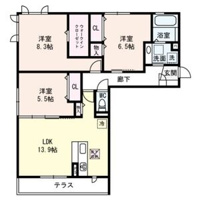 【間取り】 | MIRAI ARK KITENO | お部屋の間取り図です。