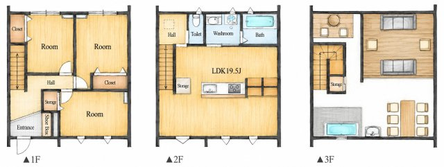 casita sky有玉台の間取り