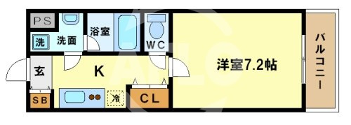 ドミールうつぼ公園の間取り|ドミールうつぼ公園　間取り