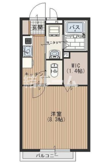 板橋区赤塚７丁目のアパートの間取り