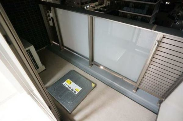 グランヴァン住吉駅前のバルコニー