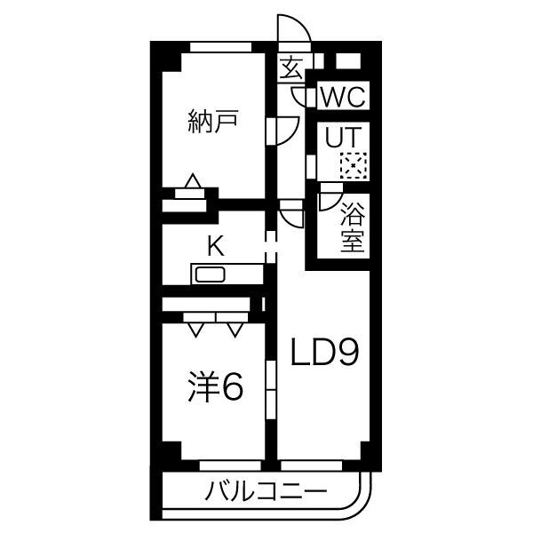 名古屋市守山区瀬古東３丁目の賃貸マンションの間取り
