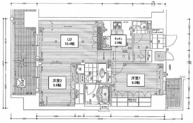 リーガル神戸三宮の間取り