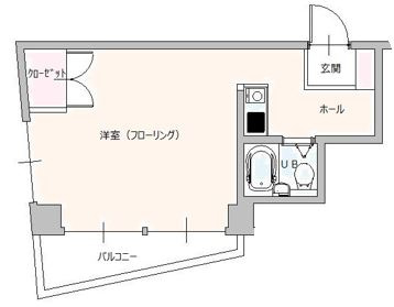 神戸市東灘区岡本９丁目の賃貸マンションの間取り