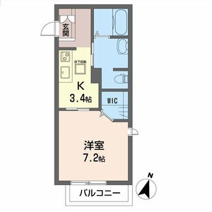 神戸市中央区上筒井通５丁目のアパートの間取り