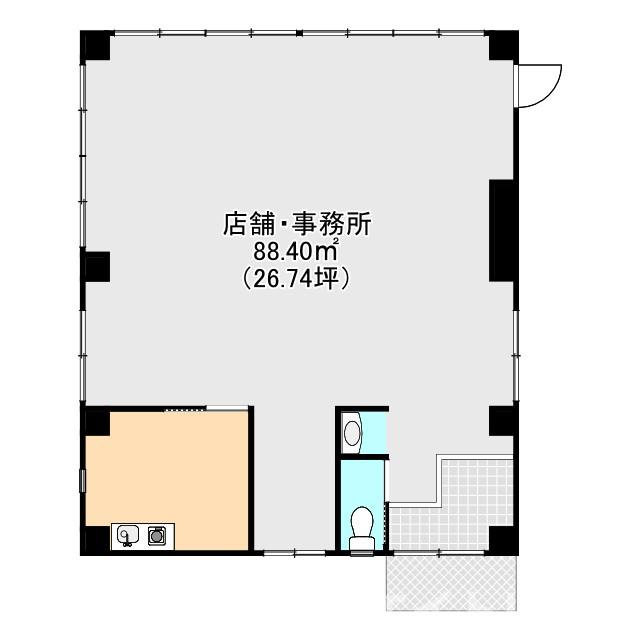 みよし市三好町上　貸店舗・事務所の間取り