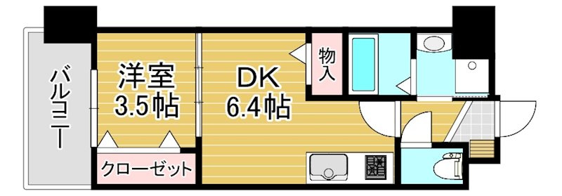 ギャラクシー西小倉の間取り