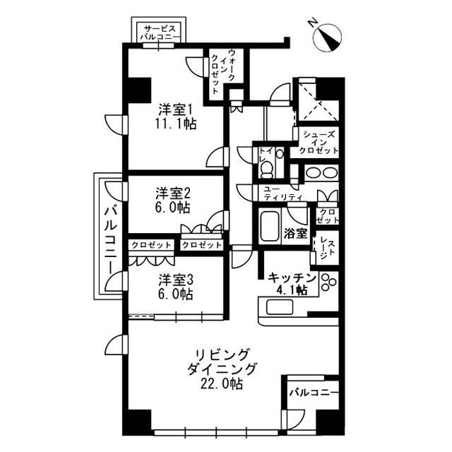 アーバンパーク代官山Ⅱの間取り