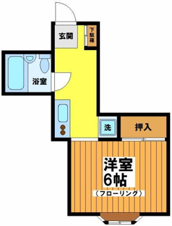 【間取り】 | コーポロングワン | 間取りです。