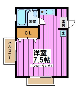 プランドール弐番館A棟の間取り