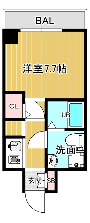 摂津市千里丘１丁目の店舗事務所の間取り