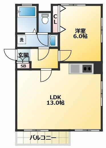 山口第二ビルの間取り|間取りです。