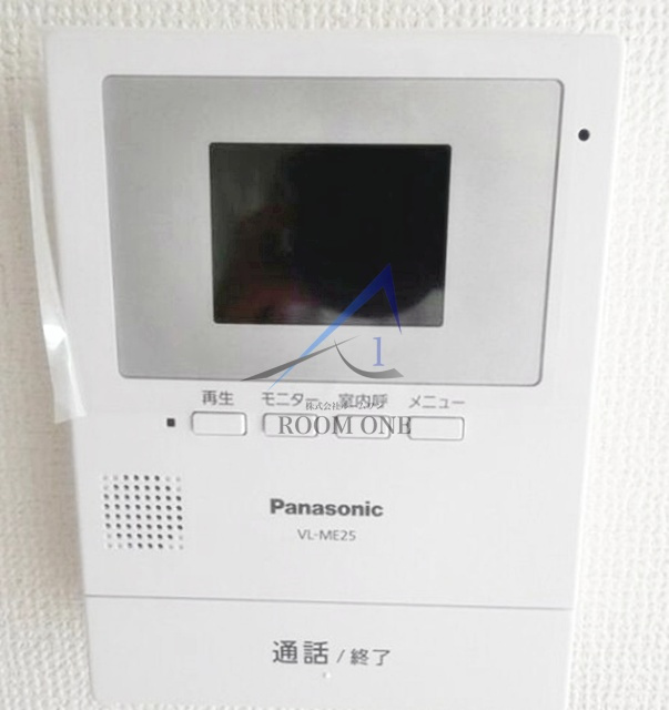 フラット代々木のセキュリティ|モニター付きインターホンです。