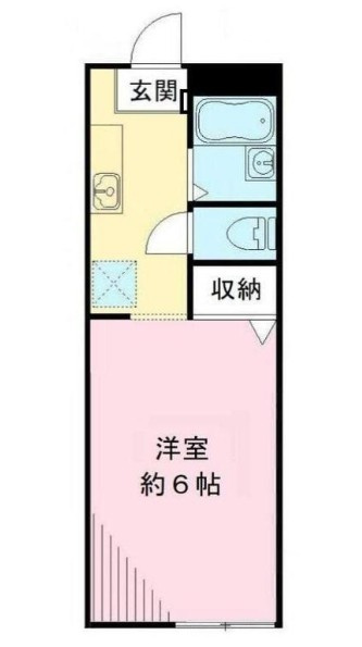 フラット代々木の間取り|間取りです。
